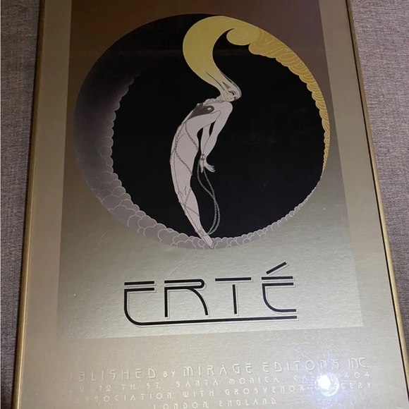 Erté Vintage L'Amour Framed Poster, 1982 30 “ X 20 “ - Picture 2 of 4